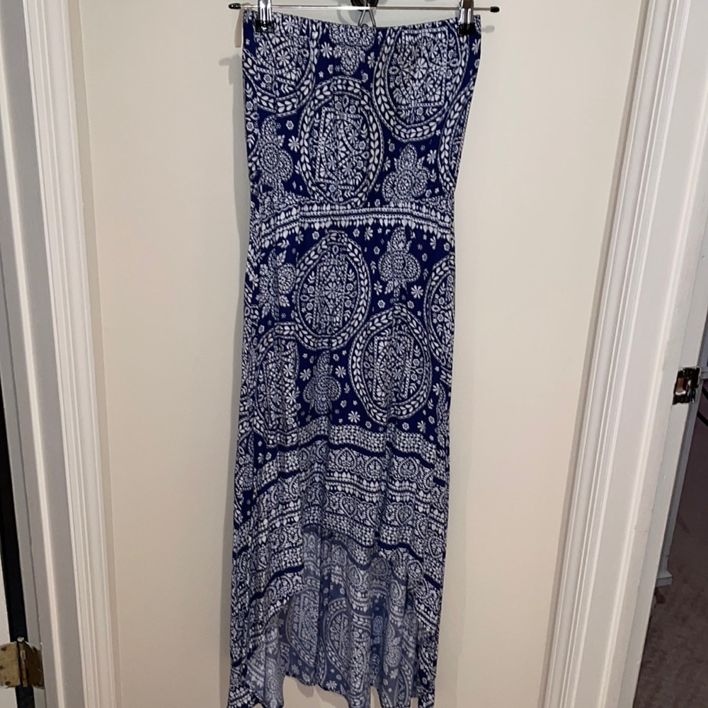 High Low Strapless Dress